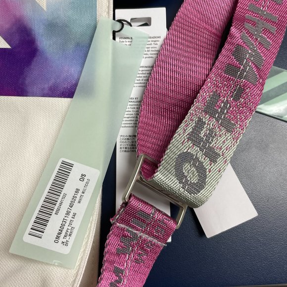 NWT Off-White Virgil Abloh JK_Trippy Rainbow Tote - Picture 11 of 16